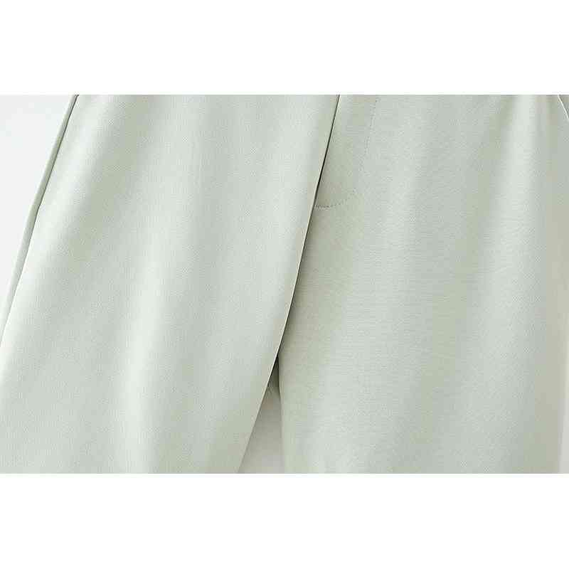 elegant women green shorts summer fashion ladies polyester and cotton female casual girls mid 210430