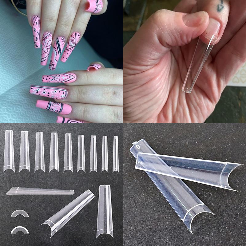 600Pcs XXL Extra Long French False Nails Half Cover C Curve Acrylic Extension Salon Supply Coffin+Cowboy Clear Fake Nail Tips &*
600Pcs XXL Extra Long French False Nails Half Cover C Curve Acrylic Extension Salon Supply Coffin+Cowboy Clear Fake Nail Tips &*