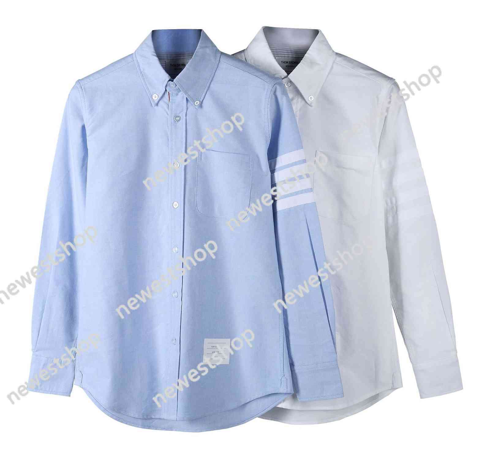 Brand Thom Tb Men Shirt Casual Cotton Striped Women Blouse Korean Design High Turn Down Collar, White
Brand Thom Tb Men Shirt Casual Cotton Striped Women Blouse Korean Design High Turn Down Collar, White