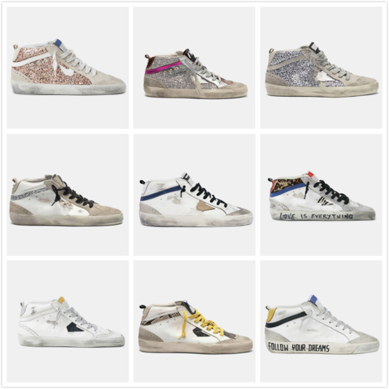 Golden Mid Star High Shoes Italy Deluxe Brand luxury Women Sneakers Classic White Do-old Dirty Goose Designer Man Casual Shoe, Star 24
Golden Mid Star High Shoes Italy Deluxe Brand luxury Women Sneakers Classic White Do-old Dirty Goose Designer Man Casual Shoe, Star 24