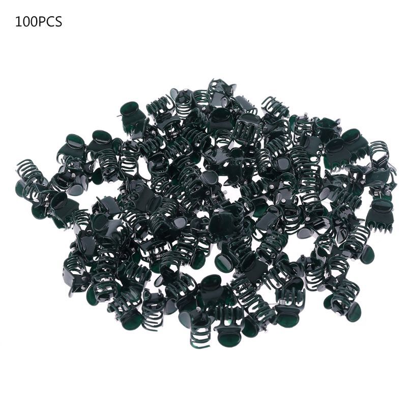 100 Pieces Plant Support Clips Garden Clips Flower Orchid Voice Clips For Wine Stick Support 40JA