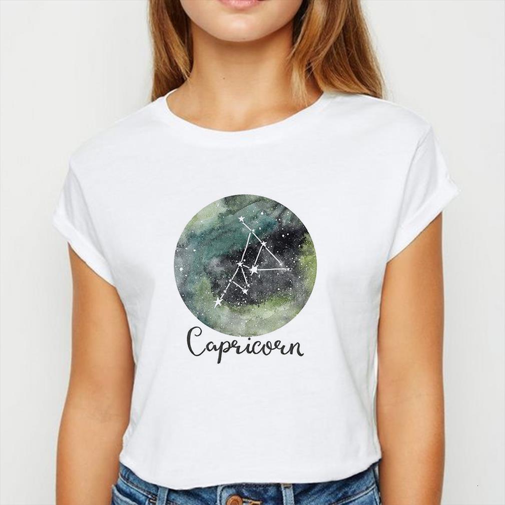 oversize constellation capricorn versatile men and women womens ulzzang spring summer round neck shirts, White;black
oversize constellation capricorn versatile men and women womens ulzzang spring summer round neck shirts, White;black