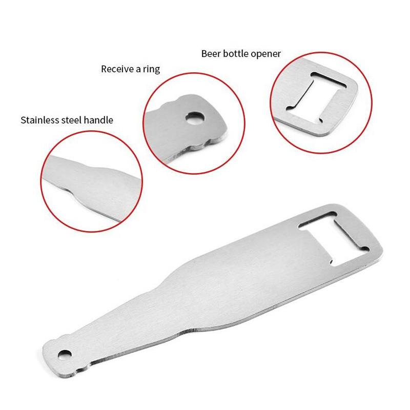 Creative Stainless Steel Flat Remover Bar Blade Home Hotel Wedding Party Beer Bottle Opener Free shipping