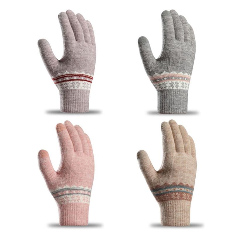 Five Fingers Gloves Women Knitted Acrylic Stretchy Winter Knitting Mittens TouchScreen Full Finger, Blue;gray
Five Fingers Gloves Women Knitted Acrylic Stretchy Winter Knitting Mittens TouchScreen Full Finger, Blue;gray