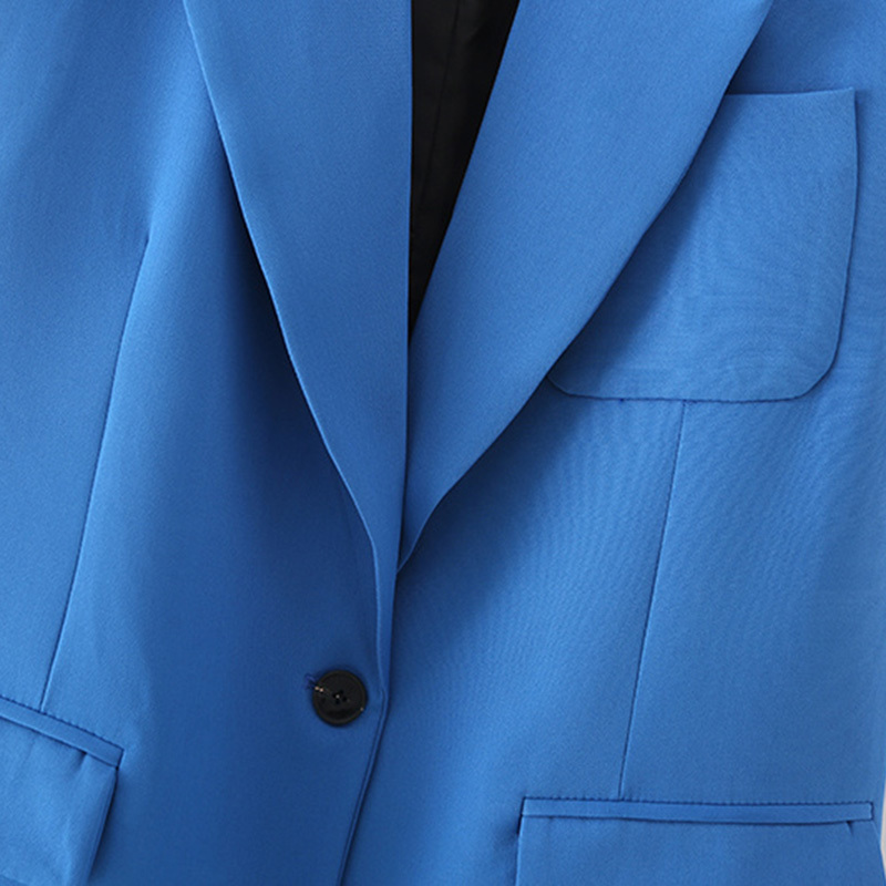 Women Fashion Simply Solid Color Sleeveless Vest Jacket Office Ladies Casual Slim Suit Pocket Outwear Tops 210521