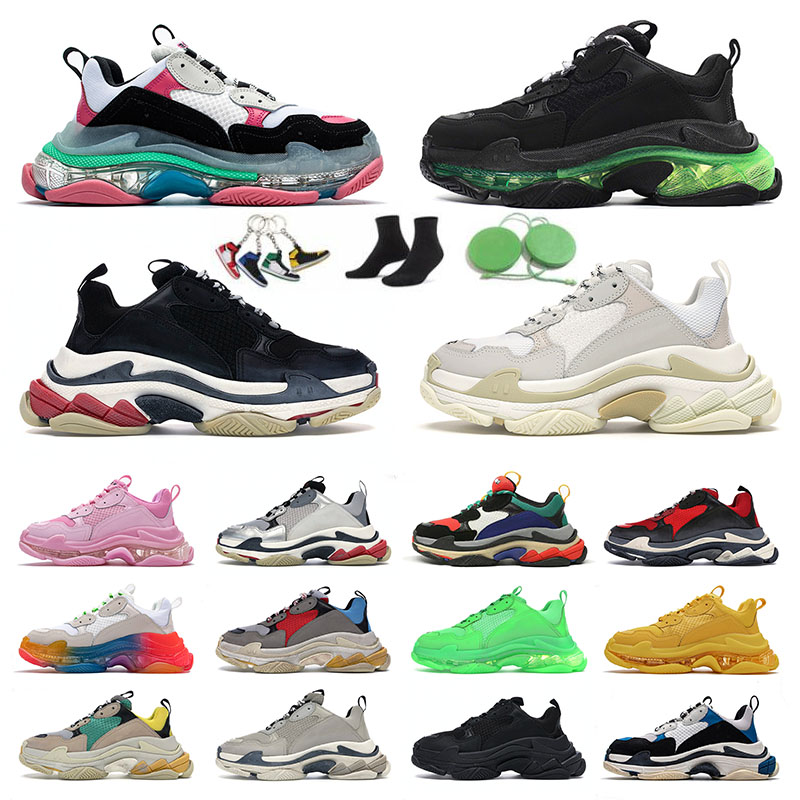 Triple S Trainers Luxurys Designers Classic Casual Shoes Platform sneakers Men Women Paris 17 FW Crystal Bottom Balencaiga White Black Pink Yellow Red Split off, A2 triple black 36-45
Triple S Trainers Luxurys Designers Classic Casual Shoes Platform sneakers Men Women Paris 17 FW Crystal Bottom Balencaiga White Black Pink Yellow Red Split off, A2 triple black 36-45