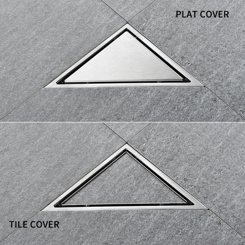 Other Bath & Toilet Supplies Hidden Type Triangle Tile Insert Floor Waste Grates Shower Drain 304 Stainless Steel Balcony Corner Deodorant
Other Bath & Toilet Supplies Hidden Type Triangle Tile Insert Floor Waste Grates Shower Drain 304 Stainless Steel Balcony Corner Deodorant