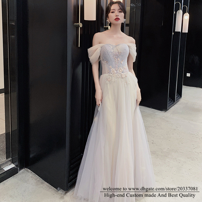 Sweety Sexy Sweetheart Appliques A-Line Formal Evening Dresses 2021 Tulle Cocktail Prom Party Gowns E16