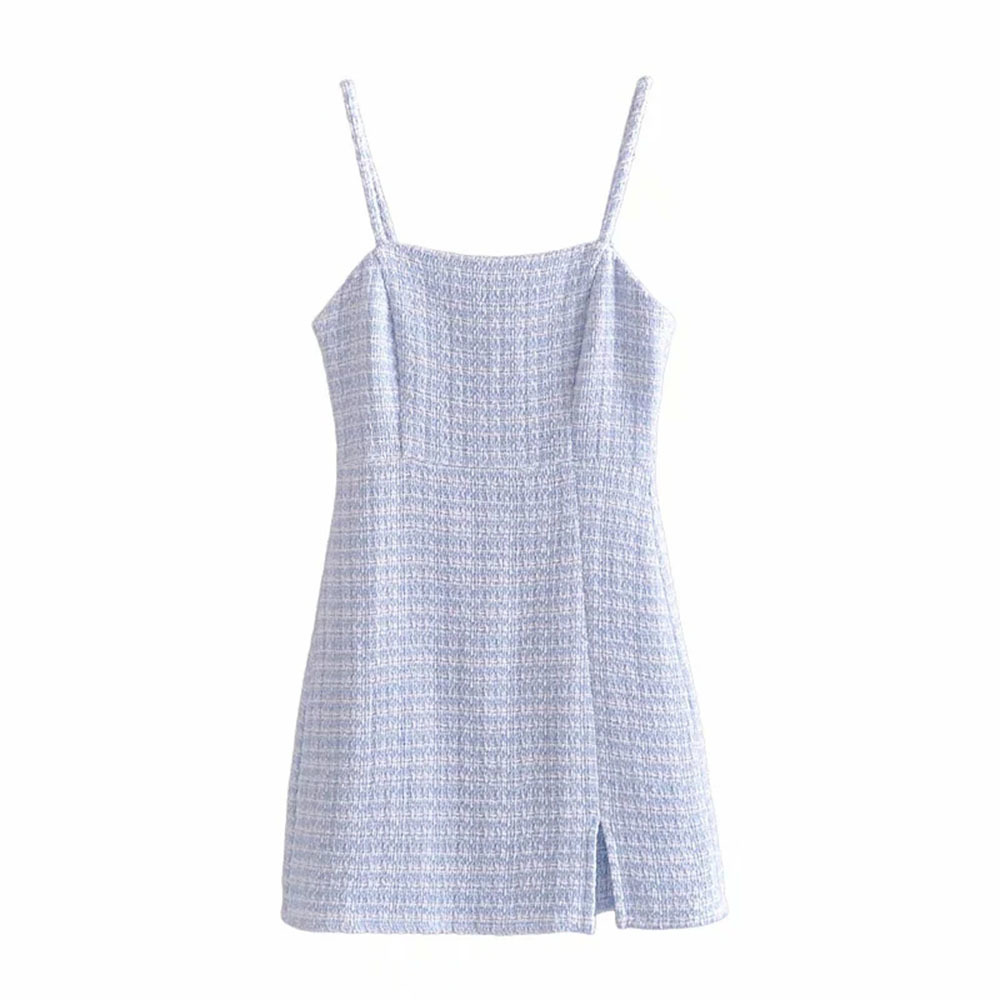BBWM Sexy Dress Women Spaghetti Strap Dresses Female High Waist Club Tweed Dress Short Summer Mini Sleeveless Vestidos 210520, As picture
BBWM Sexy Dress Women Spaghetti Strap Dresses Female High Waist Club Tweed Dress Short Summer Mini Sleeveless Vestidos 210520, As picture