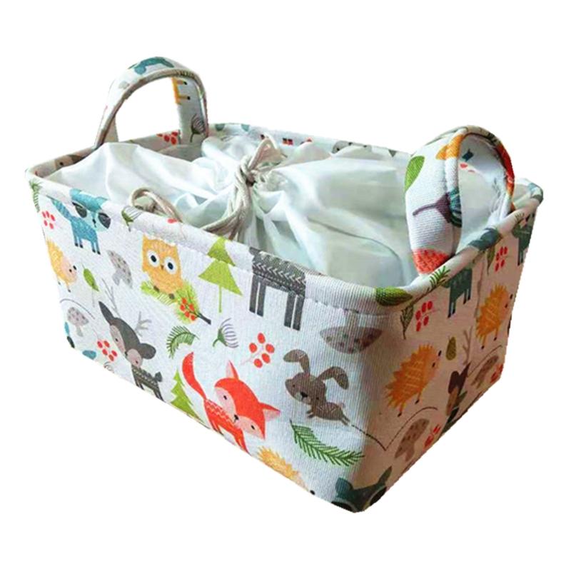 Clothing & Wardrobe Storage Cartoon Animal Print Basket With Drawstring Cover Handles Thicken Foldable Canvas Bin Closet Clothes Toys Organi
Clothing & Wardrobe Storage Cartoon Animal Print Basket With Drawstring Cover Handles Thicken Foldable Canvas Bin Closet Clothes Toys Organi