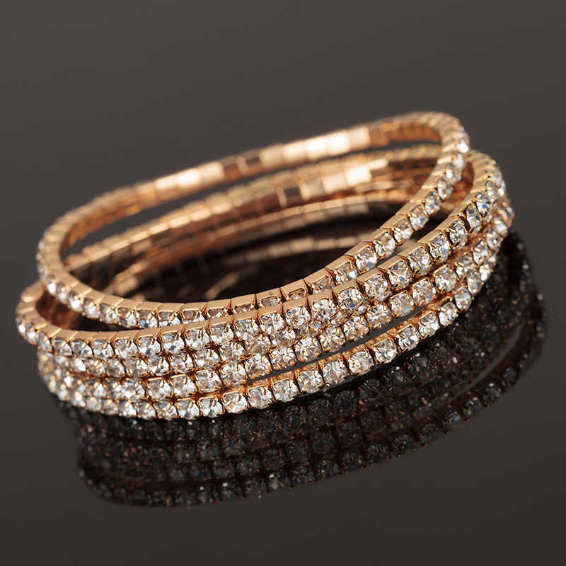 Yfjewe 5 Pcs Top Crystal Elasticity Wrap Bracelets for Women Silver Color Bridal Wedding Bangle Jewelry Gift B132 Q0719
Yfjewe 5 Pcs Top Crystal Elasticity Wrap Bracelets for Women Silver Color Bridal Wedding Bangle Jewelry Gift B132 Q0719