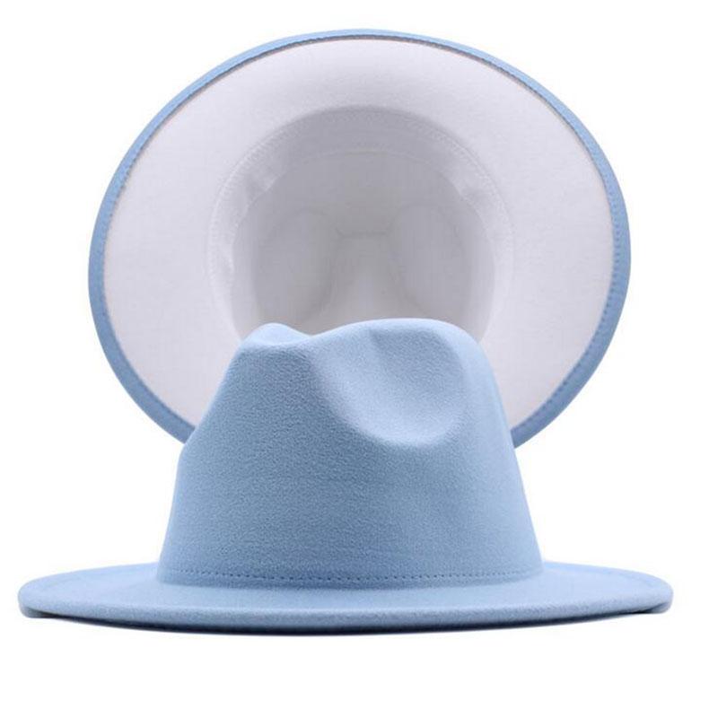 Wide Brim Hats Fashion Retro Men Fedoras Top Jazz Felt Outer Green Inner Red Patchwork Summer Wool Blend Hat Panama Caps, Light purple yellow
Wide Brim Hats Fashion Retro Men Fedoras Top Jazz Felt Outer Green Inner Red Patchwork Summer Wool Blend Hat Panama Caps, Light purple yellow