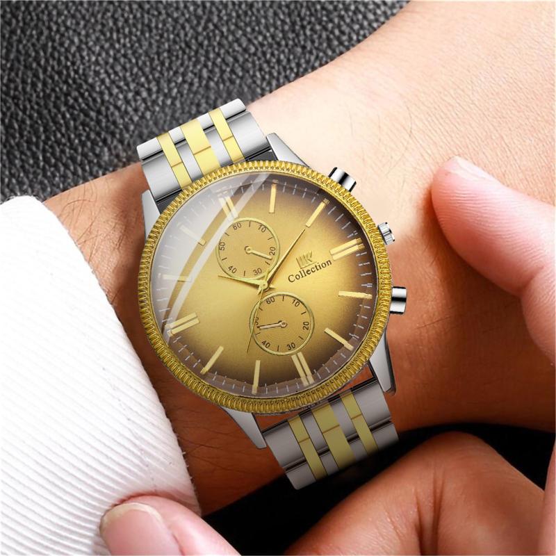 Wristwatches 2021 Mens Casual Sport Quartz Top Gold Stainless Steel Band Diamonds Business Watch Male Clock Relogio Masculino
Wristwatches 2021 Mens Casual Sport Quartz Top Gold Stainless Steel Band Diamonds Business Watch Male Clock Relogio Masculino