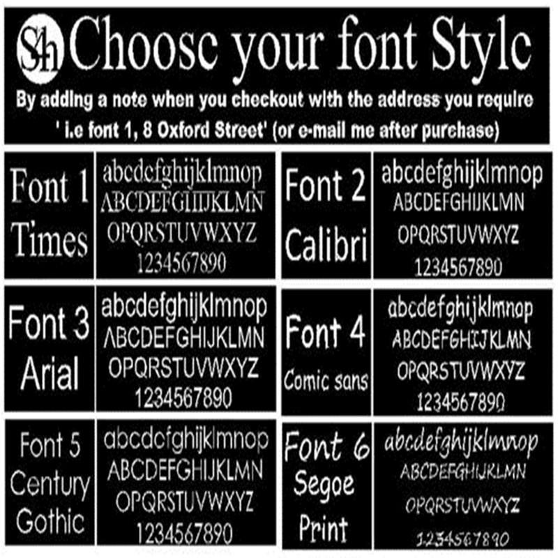 Other Door Hardware 100*140mm Customized Transparent Acrylic House Number Plaques Sign Plates Signs With Aluminum Plastic Backing Panels