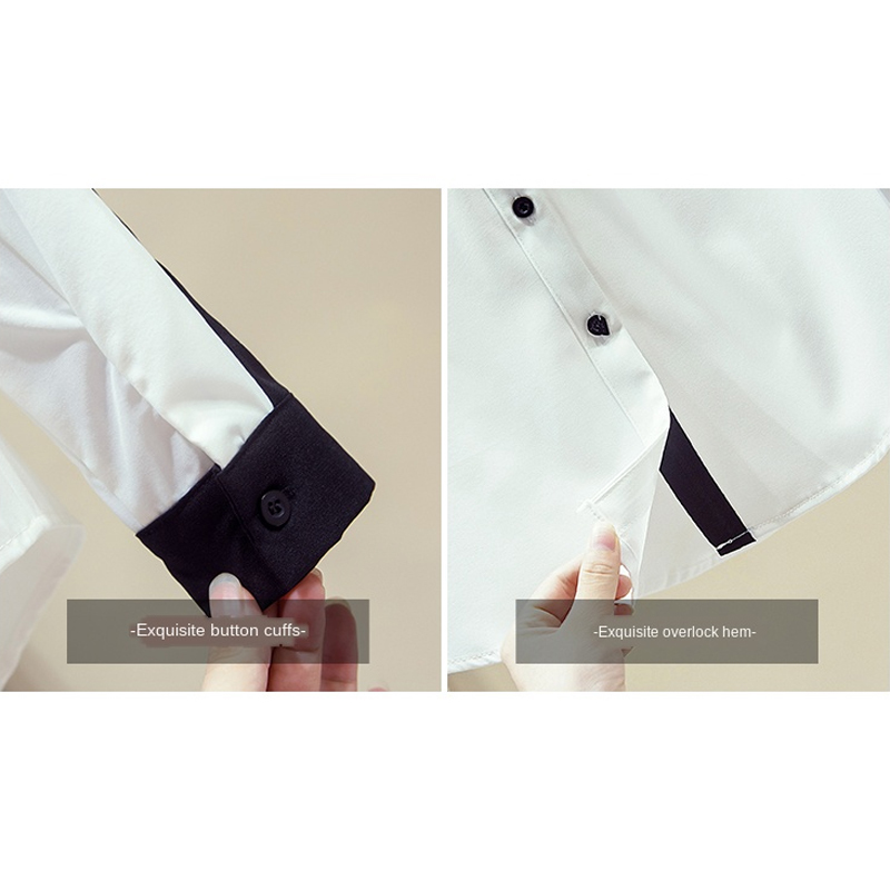 Spring and Autumn Chiffon Shirts Women V-neck Loose Tops Shirt Office Lady Blouse Korean Fashion Clothing Solid Blusas 11155 210506