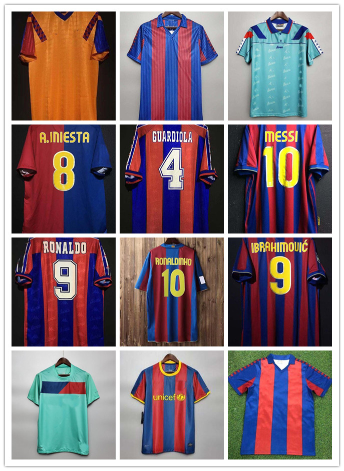 Top 05 06 RONALDINHO Retro Jerseys XAVI Classic Vintage 2005 2006 MESSI Soccer jersey LARSSON football shirt PUYOL maillot de foot, Beige
Top 05 06 RONALDINHO Retro Jerseys XAVI Classic Vintage 2005 2006 MESSI Soccer jersey LARSSON football shirt PUYOL maillot de foot, Beige
