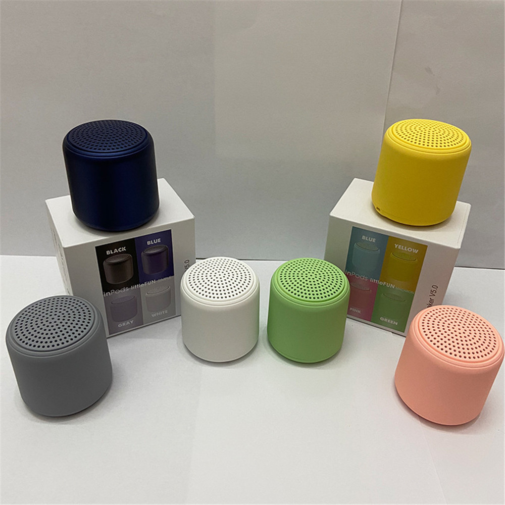 Inpods Tws BT mini Speakers with Subwoofer Wireless Portable Extra Bass Stero Waterproof Support TF Card Usb Macaron Speaker