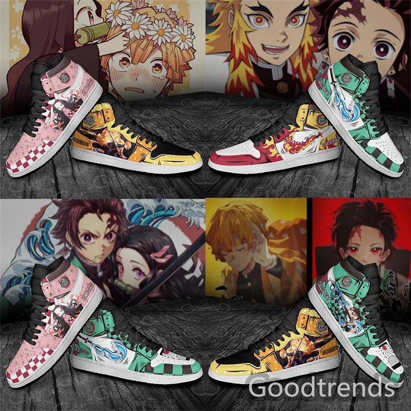 

DIY Anime Fan Sneakers Kamado Tanjirou Mens Womens Basketball Shoes Jumpman 1 Model Custom Trainers Casual sneakers, Shadow