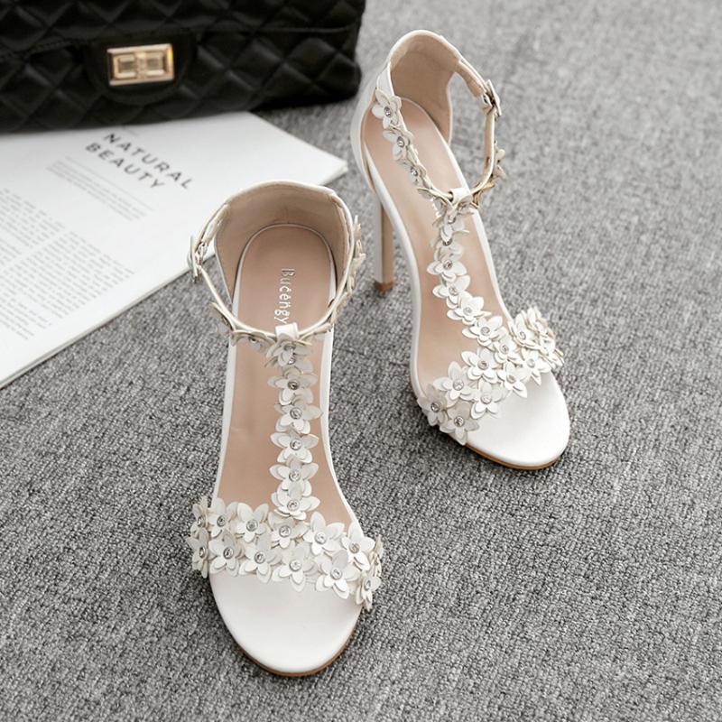Dress Shoes Women Flower White Sandals 11cm High Heels Casual Lady Summer Classic Female Woman Footwear
Dress Shoes Women Flower White Sandals 11cm High Heels Casual Lady Summer Classic Female Woman Footwear