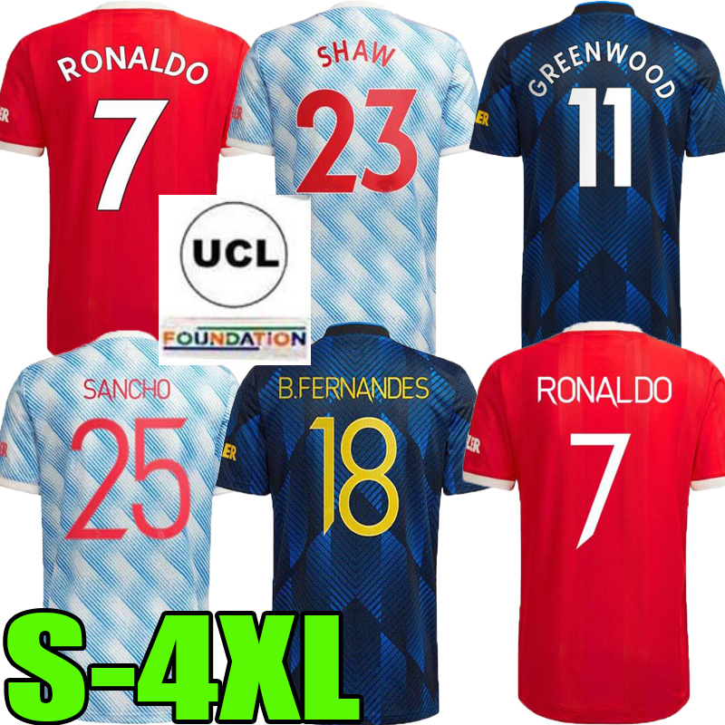 S-4XL RONALDO Manchester home 21 22 man soccer jerseys united SANCHO VARANE UTD GREENWOOD RASHFORD POGBA JAMES football shirt 2021 2022 men uniform, 2021;away
S-4XL RONALDO Manchester home 21 22 man soccer jerseys united SANCHO VARANE UTD GREENWOOD RASHFORD POGBA JAMES football shirt 2021 2022 men uniform, 2021;away