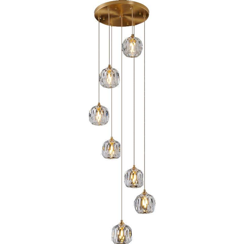 Modern Minimalist led Pendant Lamps Aisle Staircase Duplex Crystal Chandelier Lighting Nordic Living Room Long-line Hanging Lamp Creative Villa Pendant Light
Modern Minimalist led Pendant Lamps Aisle Staircase Duplex Crystal Chandelier Lighting Nordic Living Room Long-line Hanging Lamp Creative Villa Pendant Light
