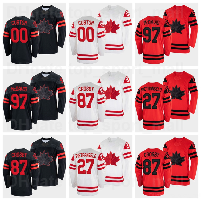 Hockey 2022 Beijing Winter Olympics Canada 97 Connor McDavid Jersey 87 Sidney Crosby 7 Alex Pietrangelo 91 Steven Stamkos 91 Nazem Kadri 63 Brad Marchand Red Black, White
Hockey 2022 Beijing Winter Olympics Canada 97 Connor McDavid Jersey 87 Sidney Crosby 7 Alex Pietrangelo 91 Steven Stamkos 91 Nazem Kadri 63 Brad Marchand Red Black, White