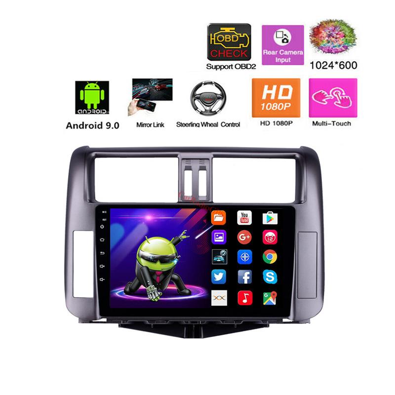 Auto Car DVD Player for Toyota Prado 150 2010-2013 with Screen Touch Music USB AUX support DAB SWC 9 inch OEM Android 10