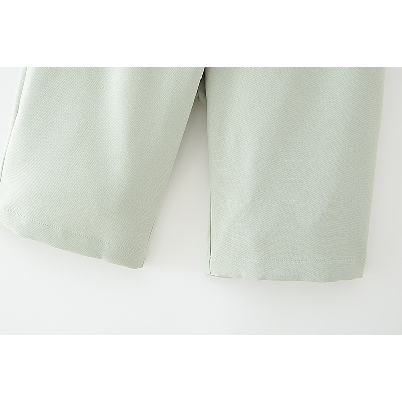 elegant women green shorts summer fashion ladies polyester and cotton female casual girls mid 210430