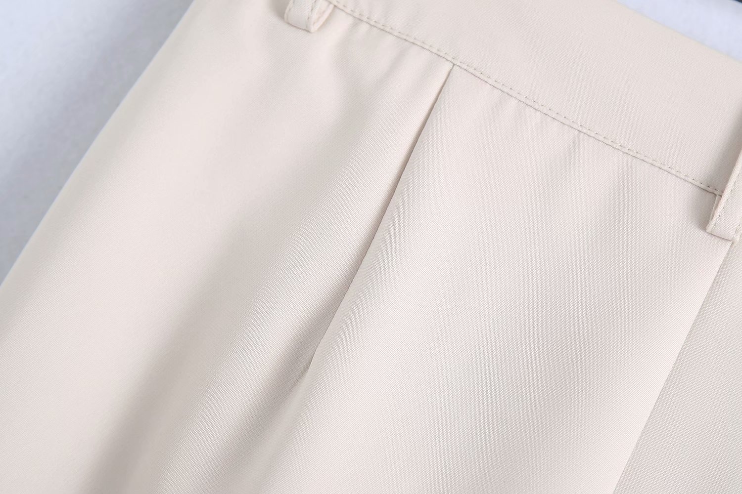 High Waist Pure Color Simple Western Chic Women's Pants Straight Wide-leg Loose Drape Female Suit Trousers 210507