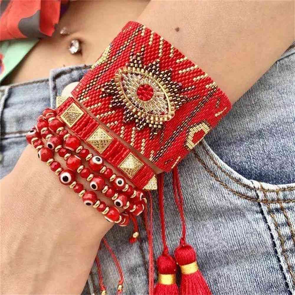ZHONGVI Evil eye Bracelet For MIYUKI Turkish Eye Bracelets Pulseras Mujer Moda Women Handmade Jewelry Gift Whole
ZHONGVI Evil eye Bracelet For MIYUKI Turkish Eye Bracelets Pulseras Mujer Moda Women Handmade Jewelry Gift Whole