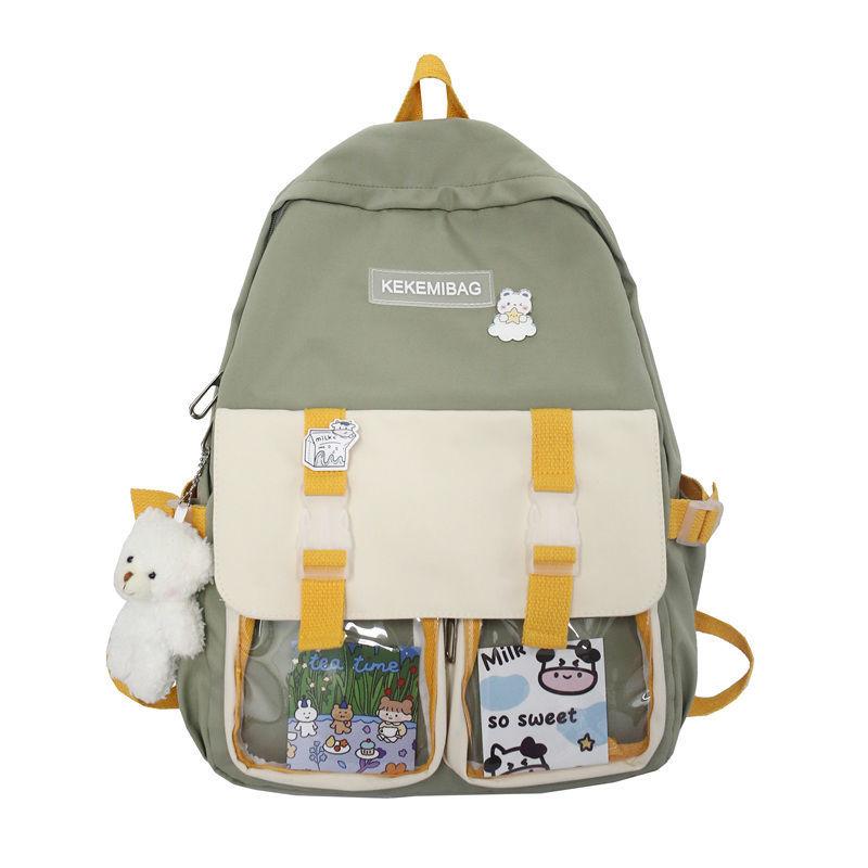 School Bags Cute Student For Teenage Girls Nylon Backpack Women High Schoolbag Large Casual Transparent Bookbag 2021
School Bags Cute Student For Teenage Girls Nylon Backpack Women High Schoolbag Large Casual Transparent Bookbag 2021