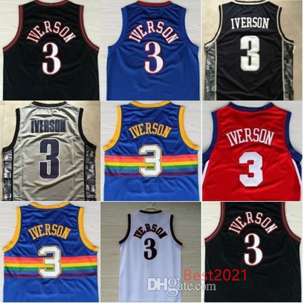 Allen 3 Iverson Georgetown Hoyas College Mens Basketball Jerseys Blue Black White All stitched, As
Allen 3 Iverson Georgetown Hoyas College Mens Basketball Jerseys Blue Black White All stitched, As