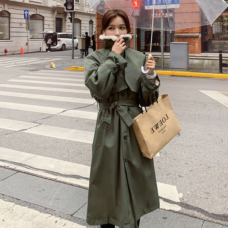 Women's Down & Parkas Female Parka 2021 winter mid-length padded Korean loose liner lalambswool cotton jacket, Black
Women's Down & Parkas Female Parka 2021 winter mid-length padded Korean loose liner lalambswool cotton jacket, Black