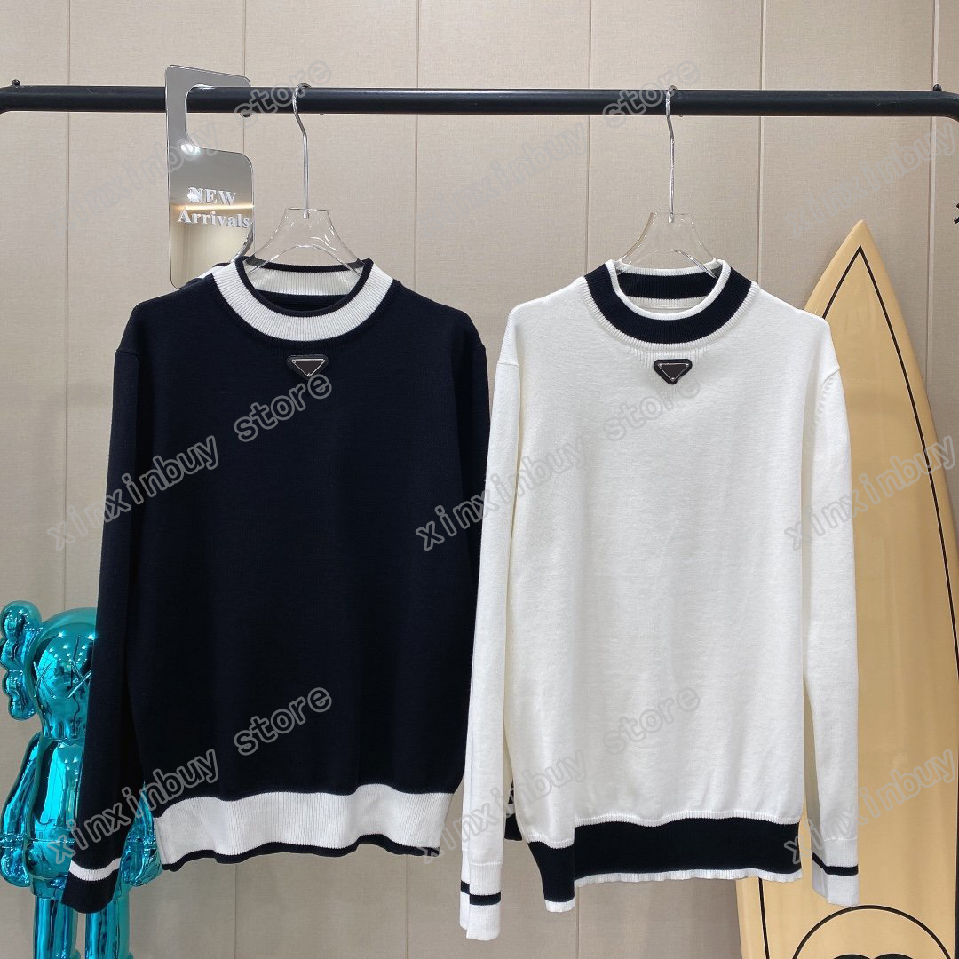 21ss Autumn Sportwear Sweaters Mens Womens Metal triangle label Christmas Fashion Crew Neck Street long Sleeve luxurys black white XS-XL, White;black
21ss Autumn Sportwear Sweaters Mens Womens Metal triangle label Christmas Fashion Crew Neck Street long Sleeve luxurys black white XS-XL, White;black