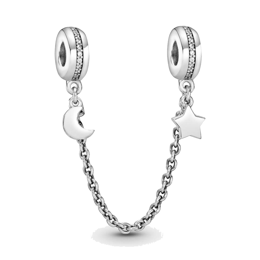 Fine jewelry Authentic 925 Sterling Silver Bead Fit Pandora Charm Half Moon and Star Safety Chain Charms Bracelets Safety Chain Pendant DIY beads, Bronze;silver
Fine jewelry Authentic 925 Sterling Silver Bead Fit Pandora Charm Half Moon and Star Safety Chain Charms Bracelets Safety Chain Pendant DIY beads, Bronze;silver