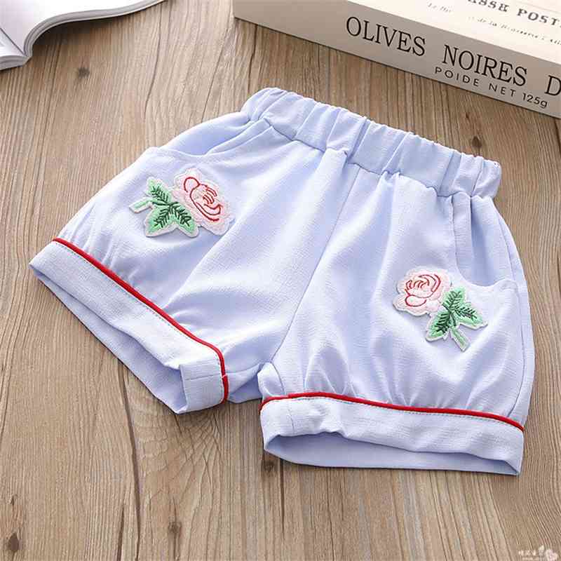 Casual Girls' Clothes Summer Set Children's Sling Print Vest Top + Shorts Two-piece Kid Suit 210515