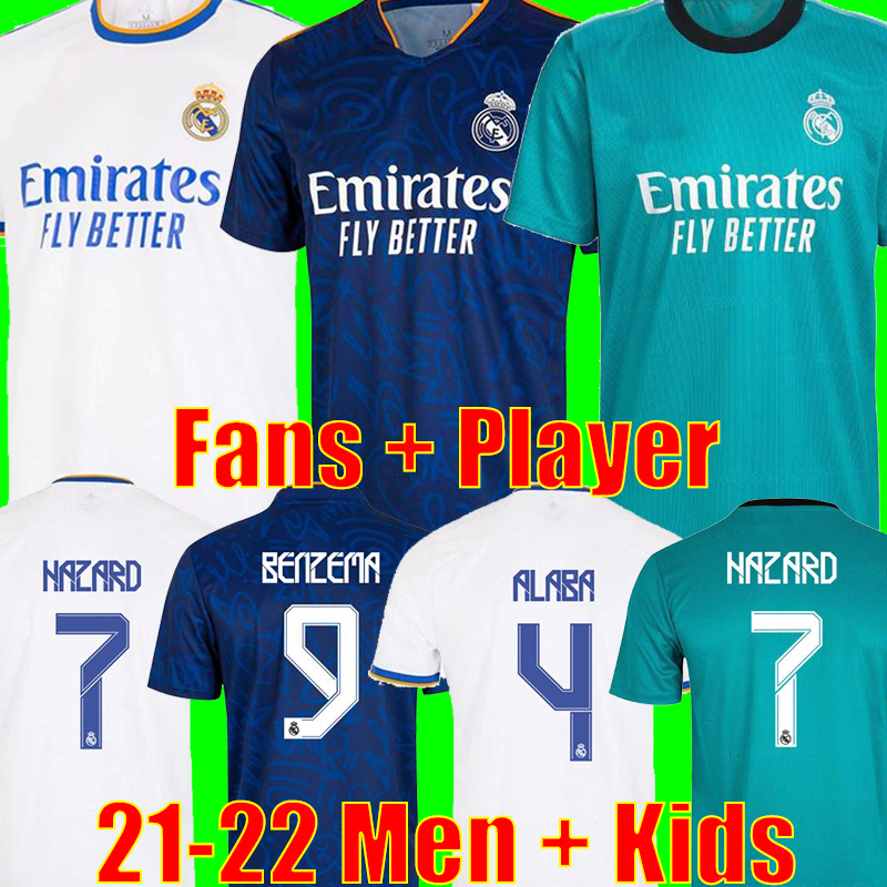 REAL MADRID Soccer Jerseys 2021 2022 CAMAVINGA ALABA HAZARD Player Version Football Shirt BENZEMA ASENSIO MODRIC MARCELO VALVERDE Camiseta Men + Kids Kit Uniforms, 2122 home kids
REAL MADRID Soccer Jerseys 2021 2022 CAMAVINGA ALABA HAZARD Player Version Football Shirt BENZEMA ASENSIO MODRIC MARCELO VALVERDE Camiseta Men + Kids Kit Uniforms, 2122 home kids