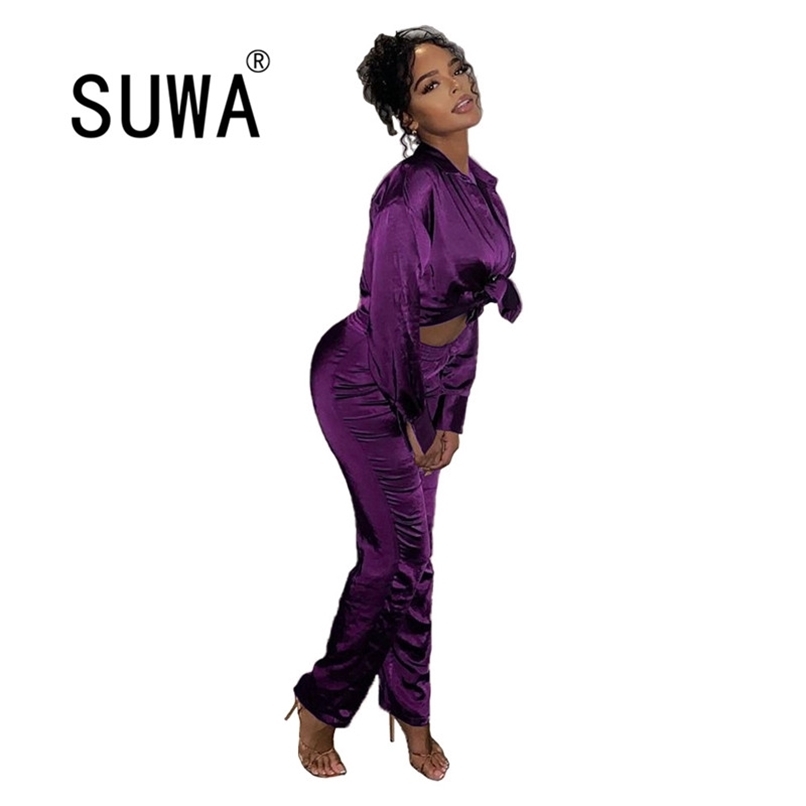 Women Clothing Sets Fall Winter Long Sleeve Shirts Blouses High Waist Pants Elegant Work Wear Two Piece Outfits Wholesale 210525, Green
Women Clothing Sets Fall Winter Long Sleeve Shirts Blouses High Waist Pants Elegant Work Wear Two Piece Outfits Wholesale 210525, Green