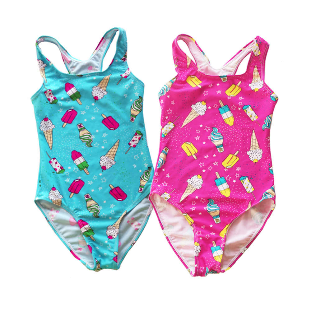 Children's suit Children's middle school children's high elastic one piece triangle girl's ice cream printed swimsuit, Black
Children's suit Children's middle school children's high elastic one piece triangle girl's ice cream printed swimsuit, Black