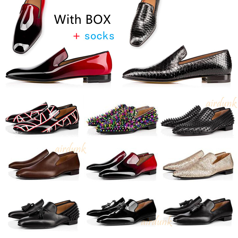 Mens Red Bottom Shoe Designers Low Flat Rivets Man Business Banquet Dress Shoes suede Spikes Stylist Patent Leather glitter loafer Wedding, I need look other product
Mens Red Bottom Shoe Designers Low Flat Rivets Man Business Banquet Dress Shoes suede Spikes Stylist Patent Leather glitter loafer Wedding, I need look other product