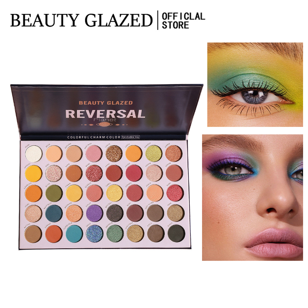 Beauty Glazed Makeup Eye Shadow Palette 40colors eyeshadow palettes Reversal Planet shadows Girl cosmetics with High quality, Mixed color
Beauty Glazed Makeup Eye Shadow Palette 40colors eyeshadow palettes Reversal Planet shadows Girl cosmetics with High quality, Mixed color