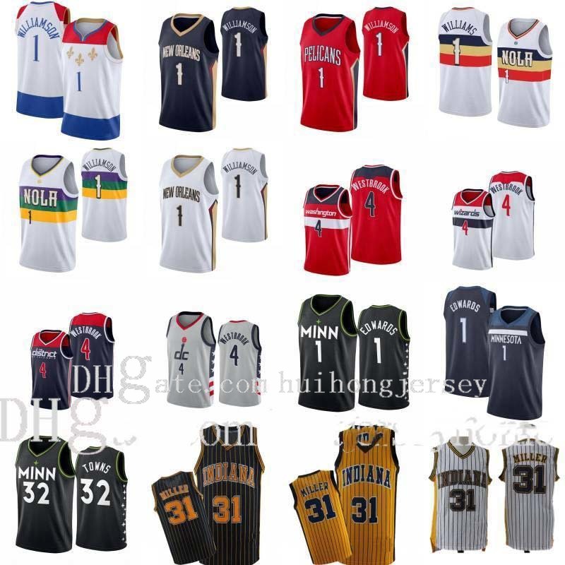 Mens Zion Basketball Jersey #1 Williamson Russell #4 Westbrook Anthony Edwards Karl-Anthony 32 Towns Reggie 31 Miller Shirt Size S-2xl
Mens Zion Basketball Jersey #1 Williamson Russell #4 Westbrook Anthony Edwards Karl-Anthony 32 Towns Reggie 31 Miller Shirt Size S-2xl