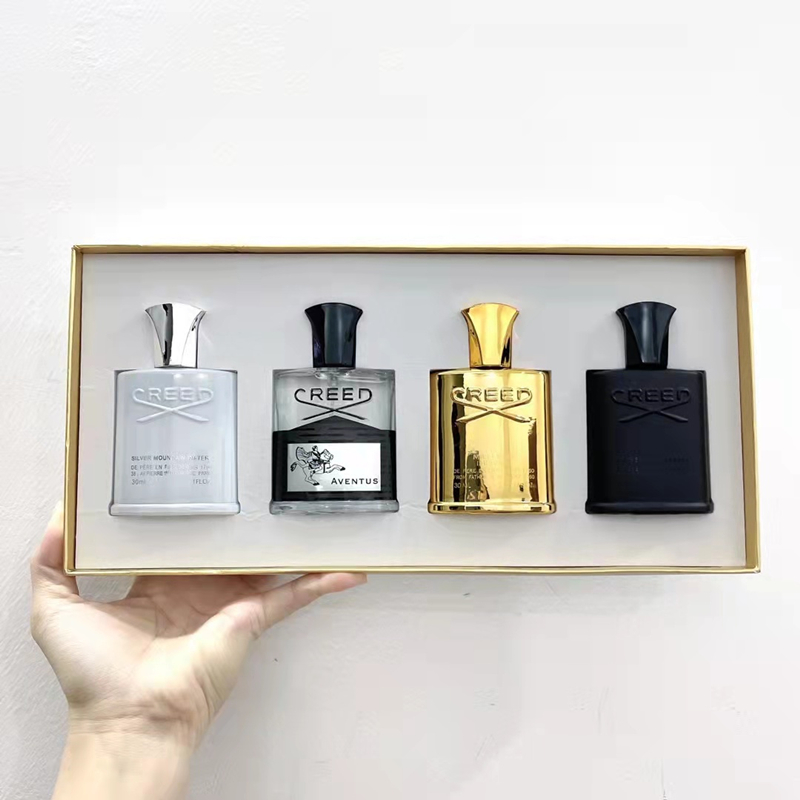 Sales!!!! Christmas Gift Creed Perfumes 4Pcs Set Fragrance Cologne for Men Silver Mountain Water Millesime Imperial perfume Creed aventus Green Irish Tweed Aromather от DHgate WW