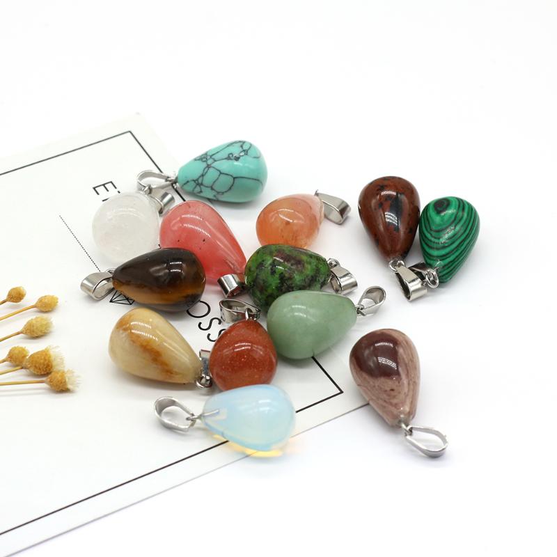 Charms 13x22mm Natural Semi-precious Stone Rough Mineral Droplet Shape Pendant For Making Necklace Accessories Exquisite Jewelry Gift, Bronze;silver
Charms 13x22mm Natural Semi-precious Stone Rough Mineral Droplet Shape Pendant For Making Necklace Accessories Exquisite Jewelry Gift, Bronze;silver