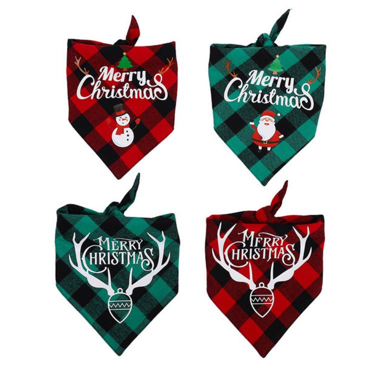 Dog Bandana Apparel Christmas Classic Plaid Pet Scarf Bibs Kerchief Merry XMAS Santa Snowman Print for Small Medium Large Animals Cotton Red Green, Mixed colors
Dog Bandana Apparel Christmas Classic Plaid Pet Scarf Bibs Kerchief Merry XMAS Santa Snowman Print for Small Medium Large Animals Cotton Red Green, Mixed colors