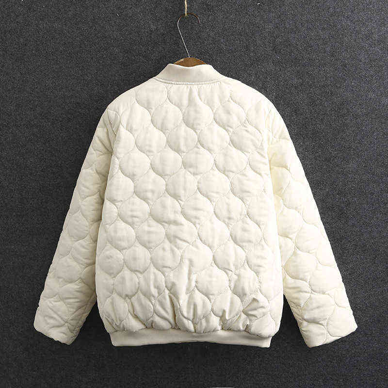 Women Clothing Short Parka Plus Size Autumn Winter Loose Anti-Static Cotton-Padded Jacket Fashion Sweet Quilted Coat 211104