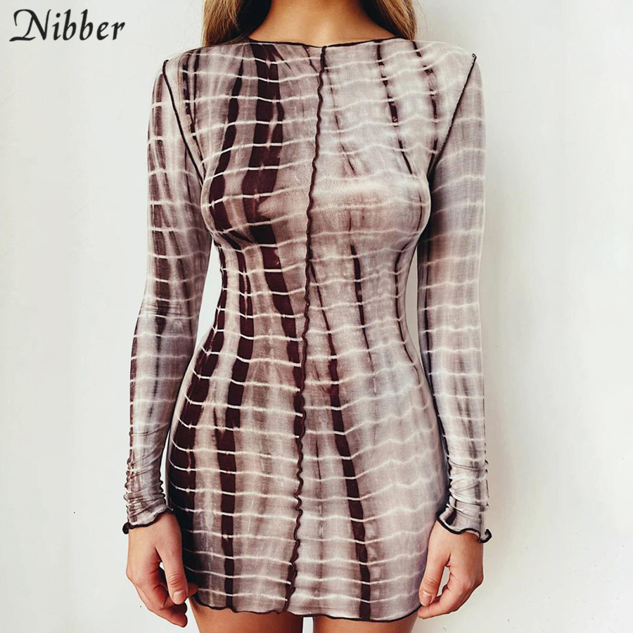 Nibber Sexy Fashion Slim Street Casual vestido de manga larga Sexy Stripe Print Bodycon Mini vestido Party Women dress simple, Khaki
Nibber Sexy Fashion Slim Street Casual vestido de manga larga Sexy Stripe Print Bodycon Mini vestido Party Women dress simple, Khaki