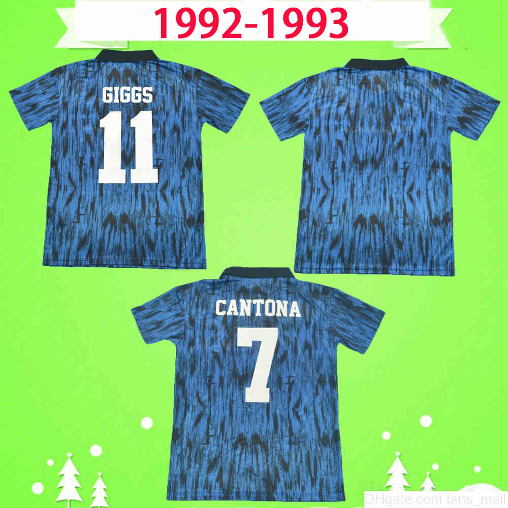 Manchester 1992 1993 Man Retro Version utd vintage classic Soccer Jerseys 92 93 Football shirt uniforms Cantona Giggs away blue top quality, Black;yellow
Manchester 1992 1993 Man Retro Version utd vintage classic Soccer Jerseys 92 93 Football shirt uniforms Cantona Giggs away blue top quality, Black;yellow