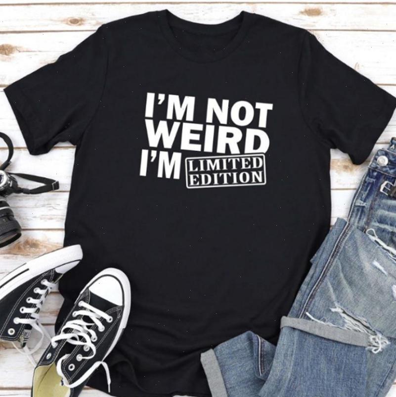 im womens t shirts not weird letter print shirt women short sleeve o neck loose summer tee camisetas mujer, White
im womens t shirts not weird letter print shirt women short sleeve o neck loose summer tee camisetas mujer, White