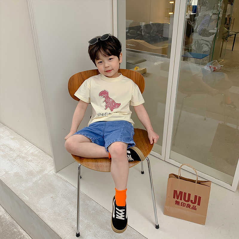 Summer fashion boys dinosaur T shirts cotton soft casual Tees Children Clothes 210615, Gray
Summer fashion boys dinosaur T shirts cotton soft casual Tees Children Clothes 210615, Gray